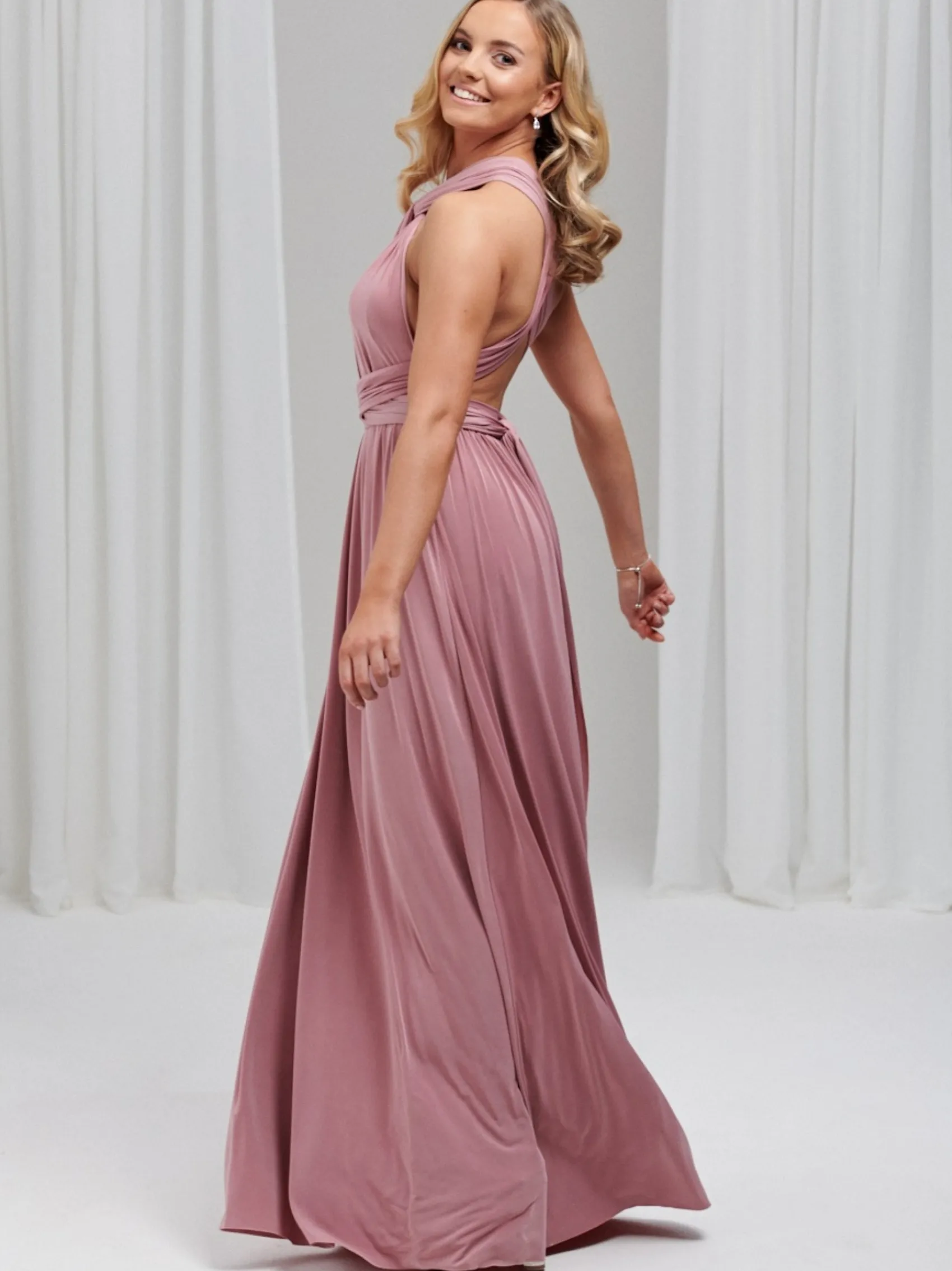 Lace & Favour Multiway Bridesmaid Dresses*Emily Rose Multiway Bridesmaid Dress (One Size) Dusty Rose