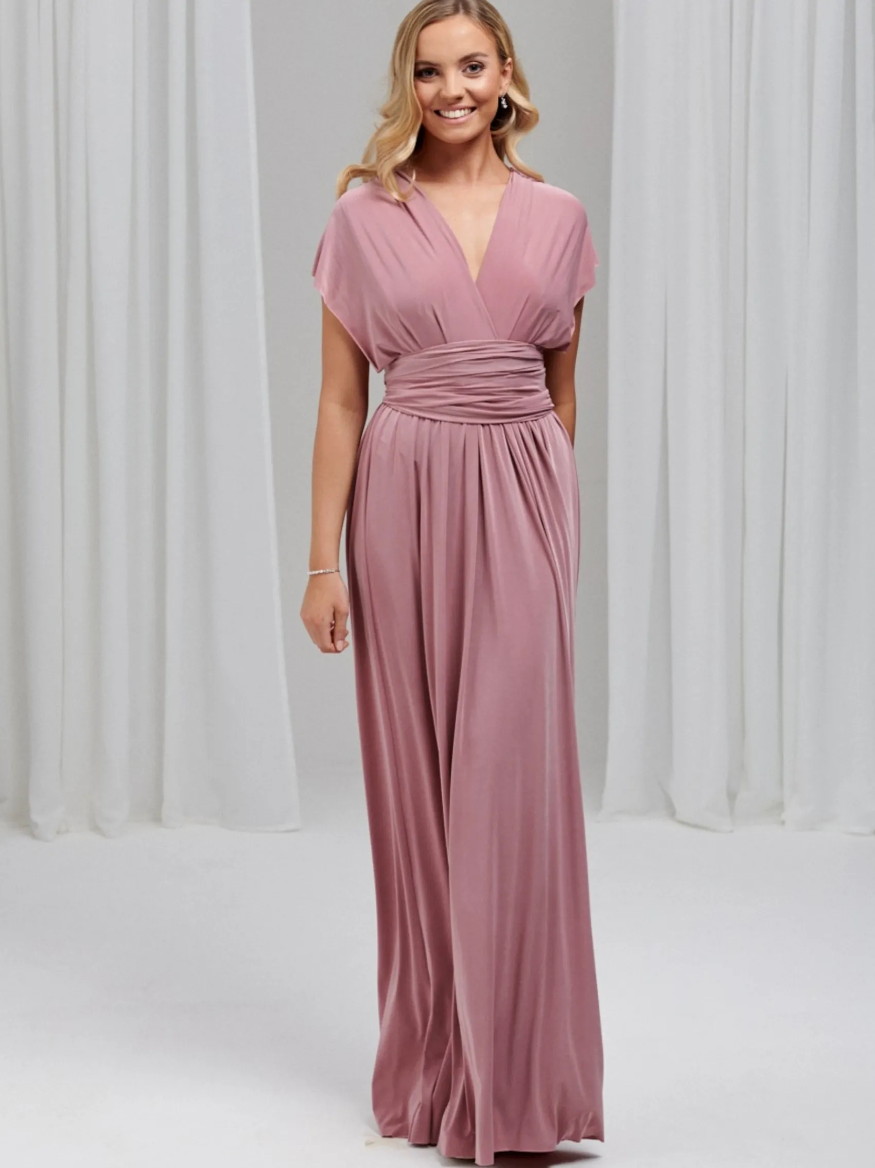 Lace & Favour Multiway Bridesmaid Dresses*Emily Rose Multiway Bridesmaid Dress (One Size) Dusty Rose