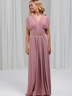 Lace & Favour Multiway Bridesmaid Dresses*Emily Rose Multiway Bridesmaid Dress (One Size) Dusty Rose