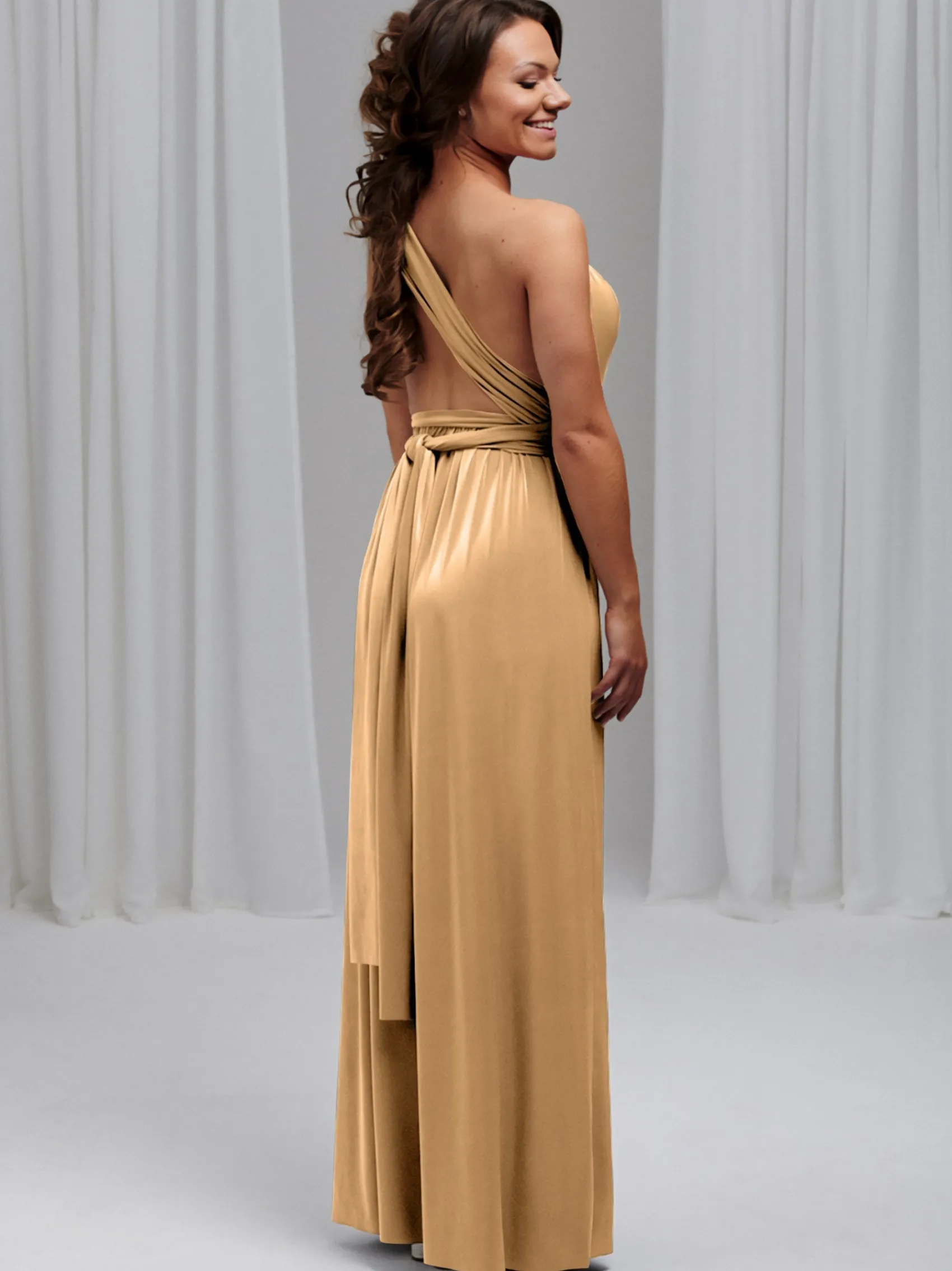 Lace & Favour Multiway Bridesmaid Dresses*Emily Rose Multiway Bridesmaid Dress (One Size) Gold