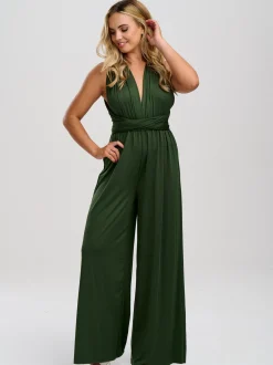 Lace & Favour Multiway Bridesmaid Jumpsuits*Emily Rose Multiway Bridesmaid Jumpsuit Olive Green