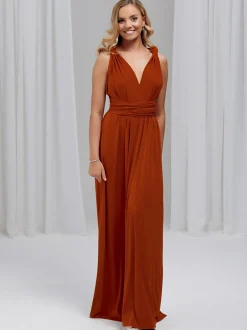 Lace & Favour Multiway Bridesmaid Dresses*Emily Rose Multiway Bridesmaid Dress (One Size) Rust