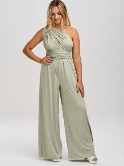 Lace & Favour Multiway Bridesmaid Jumpsuits*Emily Rose Multiway Bridesmaid Jumpsuit Sage Green