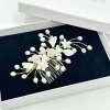 Beads & Beyond Pearl Hair Accessories | Gold Hair Accessories*Fortune Gold Pearl Spray Floral Wedding Hair Comb Ivory