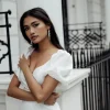 Freya Rose Pearl Jewellery | Silver Wedding Jewellery*Baroque Pearl Statement Long Drop Silver Earrings