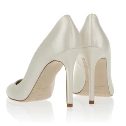 Freya Rose Wedding Shoes | High Heel*Charlie Satin Pointed Toe Court Shoes Ivory