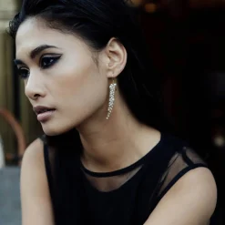 Freya Rose Pearl Jewellery | Gold Wedding Jewellery*Delicate Gold Pearl Drop Earrings