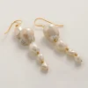 Freya Rose Pearl Jewellery | Gold Wedding Jewellery*Large Baroque Pearl Statement Gold Drop Earrings