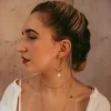 Freya Rose Pearl Jewellery | Gold Wedding Jewellery*Large Gold Hoop Earrings with Baroque Pearls