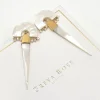 Freya Rose Pearl Jewellery | Gold Wedding Jewellery*Myla Ivory and Gold Mother of Pearl Statement Earrings