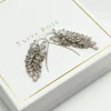 Freya Rose Crystal Jewellery | Silver Wedding Jewellery*Silver Midi Crystal Drop Earrings