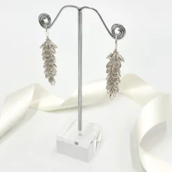 Freya Rose Crystal Jewellery | Silver Wedding Jewellery*Silver Midi Crystal Drop Earrings