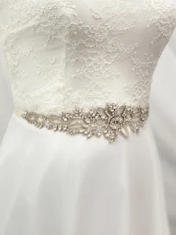 Beads & Beyond Wedding Dress Belts*Hamilton Vintage Beaded and Crystal Embellished Bridal Belt