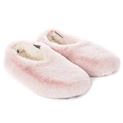 Helen Moore Honeymoon Gifts | Bride Gifts*Faux Fur Slippers Blossom Pink