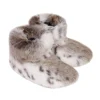 Helen Moore Honeymoon Gifts | Bride Gifts*Lynx Faux Fur Slipper Boots Animal Print