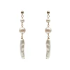 Hermione Harbutt Pearl Jewellery | Gold Wedding Jewellery*Liberty Long Baroque Pearl Earrings Ivory