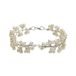 Hermione Harbutt Pearl Jewellery | Silver Wedding Jewellery*Maiden Freshwater Pearl Bracelet Ivory