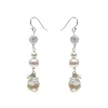 Hermione Harbutt Pearl Jewellery | Silver Wedding Jewellery*Oslo Baroque Pearl and Crystal Drop Earrings Ivory
