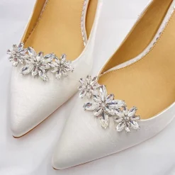 Lace & Favour Bride Gifts | Shoe Jewellery*Horizon Silver Crystal Starburst Shoe Clips