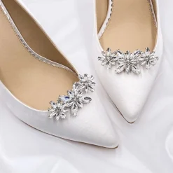 Lace & Favour Bride Gifts | Shoe Jewellery*Horizon Silver Crystal Starburst Shoe Clips
