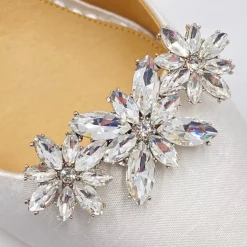 Lace & Favour Bride Gifts | Shoe Jewellery*Horizon Silver Crystal Starburst Shoe Clips