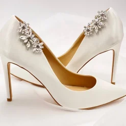 Lace & Favour Bride Gifts | Shoe Jewellery*Horizon Silver Crystal Starburst Shoe Clips