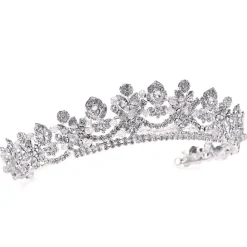 Ivory & Co Vintage Headpieces | Silver Hair Accessories*Ivory and Co Alexandra Silver Crystal Embellished Bridal Tiara