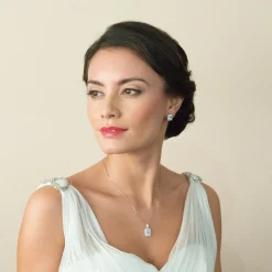Ivory & Co Silver Prom Jewellery | Prom Necklaces*Ivory and Co Art Deco Crystal Pendant Necklace