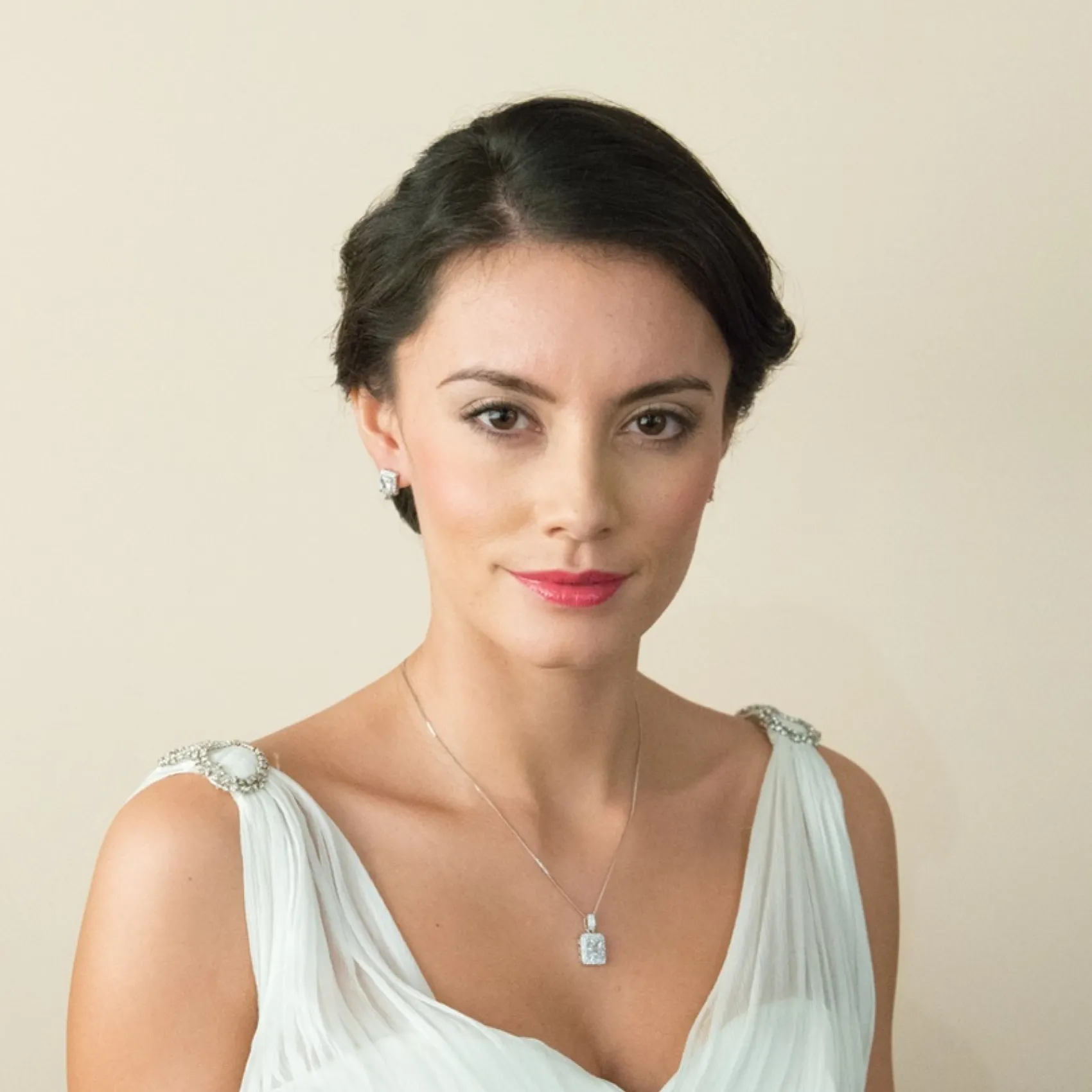 Ivory & Co Silver Prom Jewellery | Prom Necklaces*Ivory and Co Art Deco Crystal Pendant Necklace