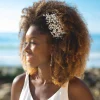 Ivory & Co Pearl Hair Accessories | Silver Hair Accessories*Ivory and Co Astrid Silver Statement Pearl Spray Hair Clip