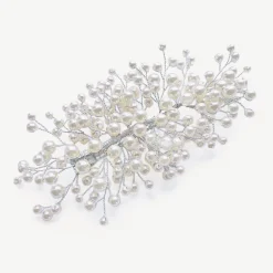 Ivory & Co Pearl Hair Accessories | Silver Hair Accessories*Ivory and Co Astrid Silver Statement Pearl Spray Hair Clip