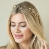 Ivory & Co Pearl Hair Accessories | Gold Hair Accessories*Ivory and Co Aurora Gold Dainty Pearl and Crystal Hair Vine