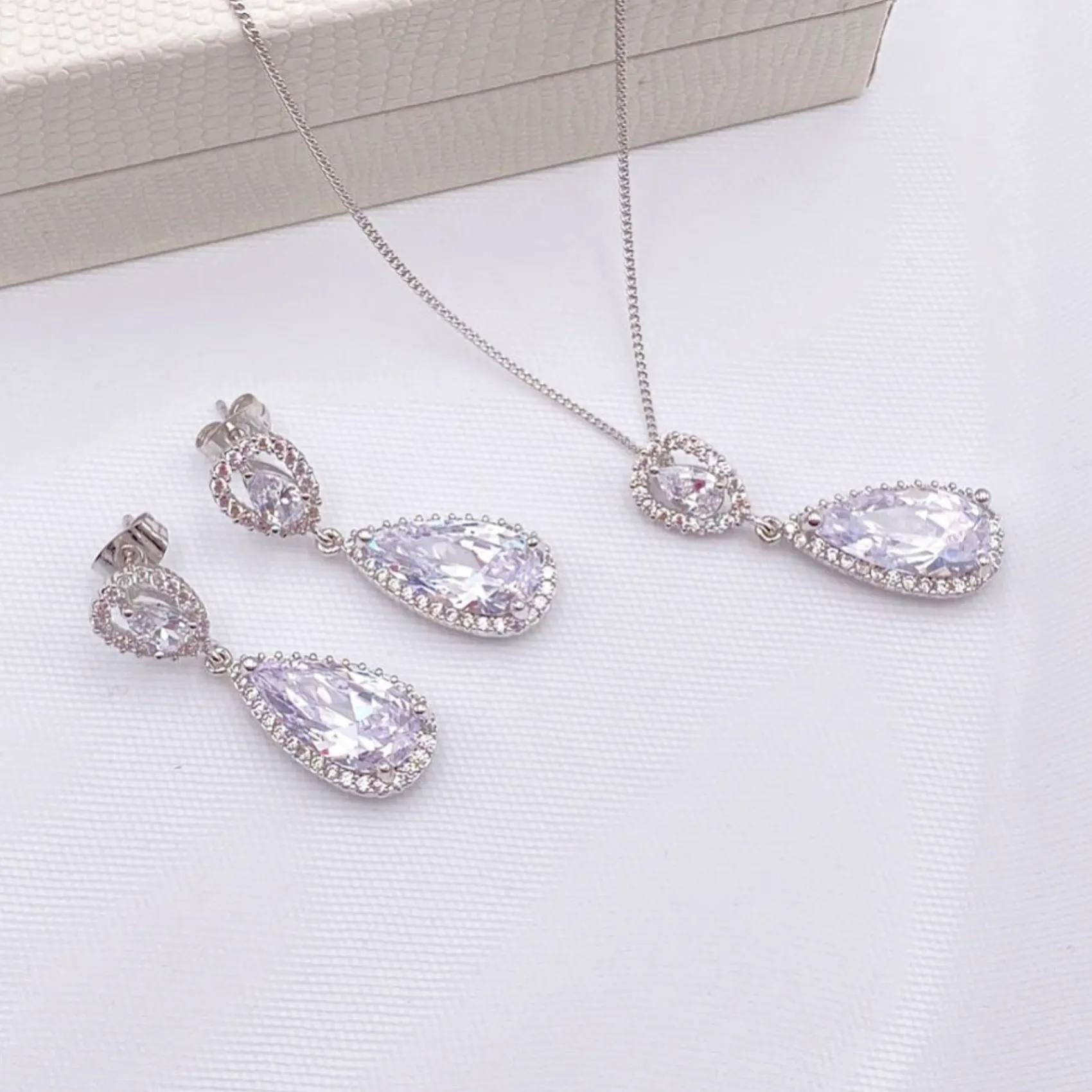 Ivory & Co Silver Prom Jewellery | Prom Jewellery Sets*Ivory and Co Bacall Crystal Bridal Jewellery Set