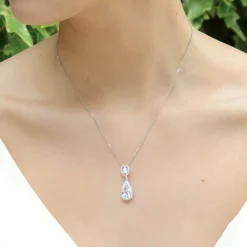 Ivory & Co Silver Prom Jewellery | Prom Necklaces*Ivory and Co Bacall Crystal Pendant Necklace