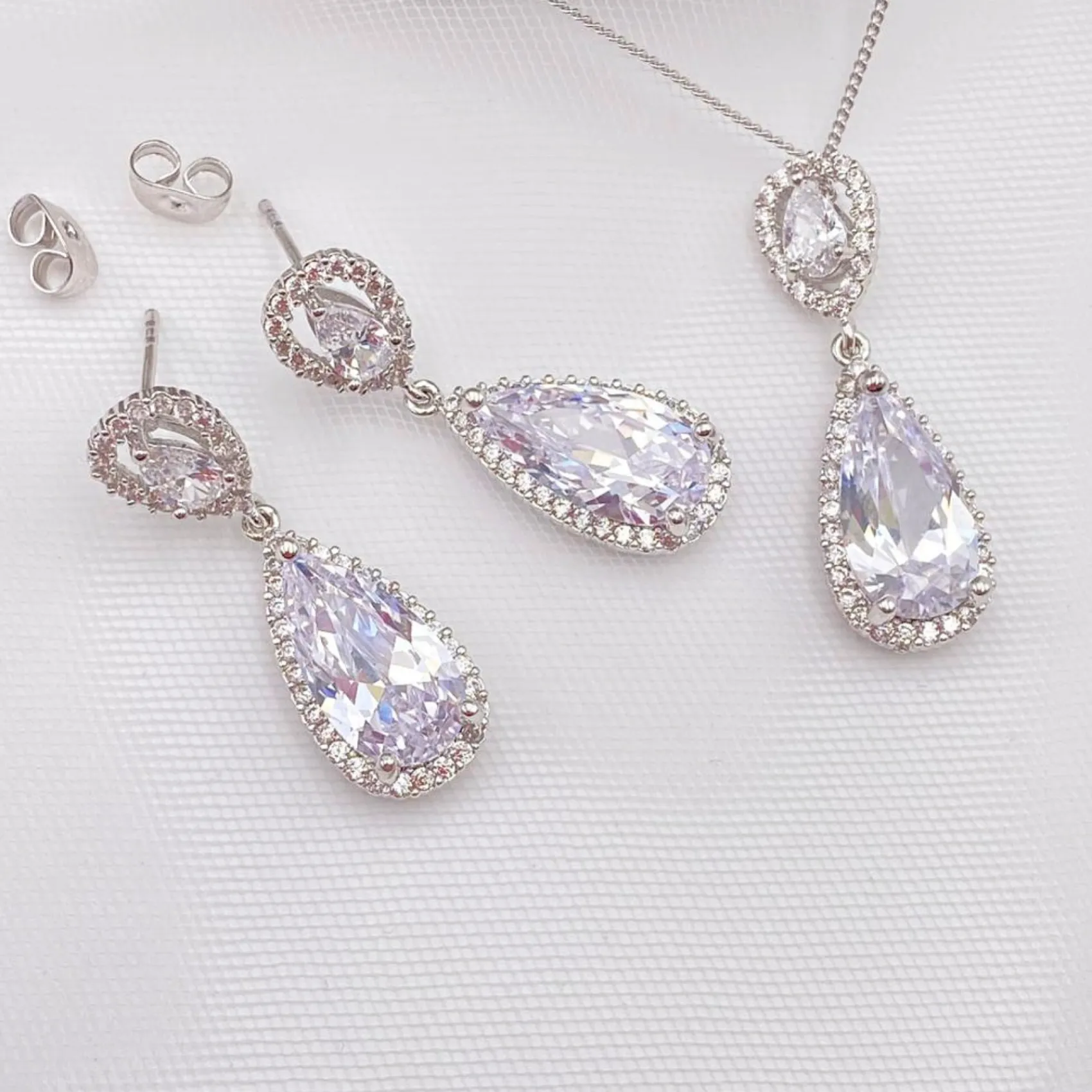 Ivory & Co Silver Prom Jewellery | Prom Jewellery Sets*Ivory and Co Bacall Crystal Bridal Jewellery Set