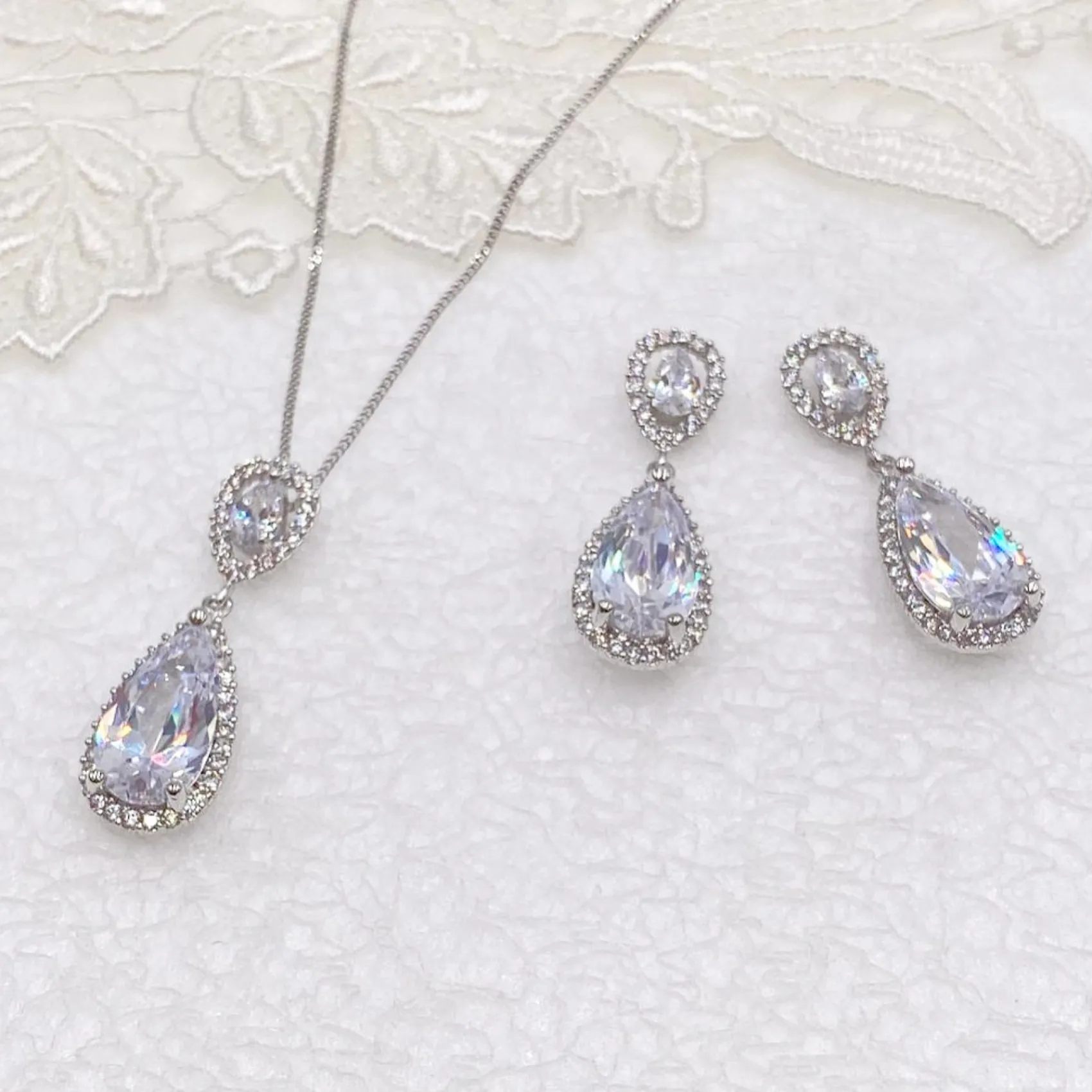 Ivory & Co Silver Prom Jewellery | Prom Jewellery Sets*Ivory and Co Bacall Crystal Bridal Jewellery Set