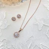 Ivory & Co Bridesmaid Gifts | Bride Gifts*Ivory and Co Balmoral Rose Gold Wedding Jewellery Set
