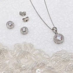 Ivory & Co Silver Prom Jewellery | Prom Jewellery Sets*Ivory and Co Balmoral Silver Wedding Jewellery Set