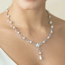 Ivory & Co Bride Gifts | Vintage Jewellery*Ivory and Co Belgravia Pearl and Crystal Wedding Necklace