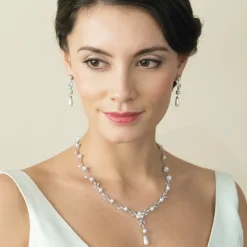 Ivory & Co Bride Gifts | Vintage Jewellery*Ivory and Co Belgravia Pearl and Crystal Wedding Necklace