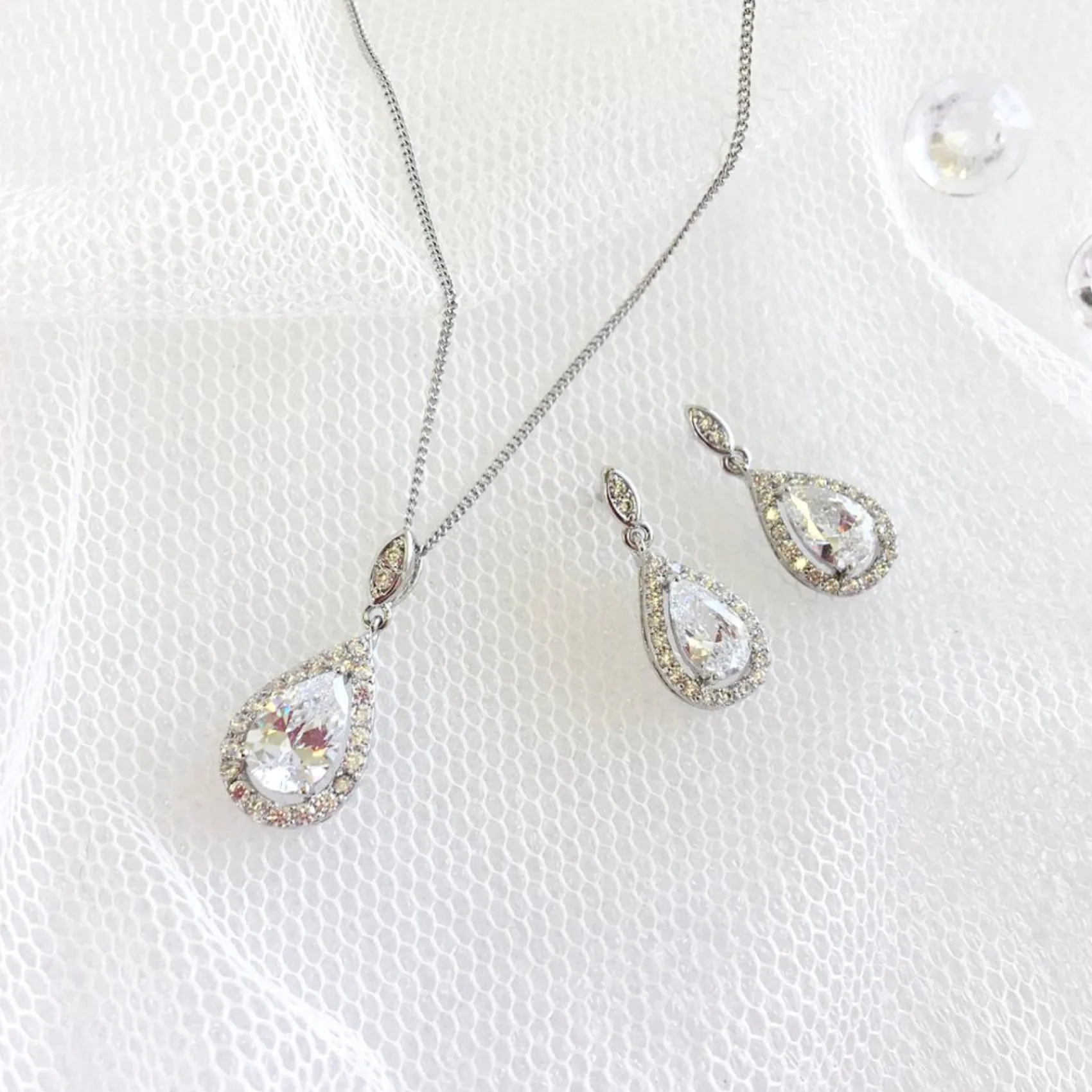 Ivory & Co Silver Prom Jewellery | Prom Earrings*Ivory and Co Belmont Crystal Drop Wedding Earrings