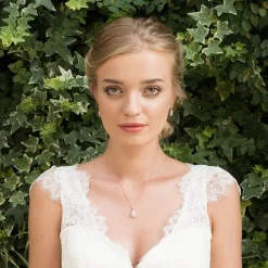 Ivory & Co Bridesmaid Gifts | Crystal Jewellery*Ivory and Co Belmont Crystal Drop Wedding Earrings (Rose Gold)