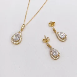 Ivory & Co Gold Prom Jewellery | Prom Jewellery Sets*Ivory and Co Belmont Gold Crystal Bridal Jewellery Set
