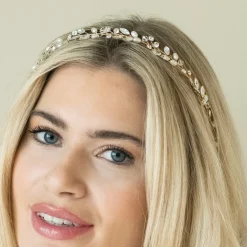 Ivory & Co Bridesmaid Gifts | Bride Gifts*Ivory and Co Bohemia Gold Delicate Pearl and Crystal Hair Vine