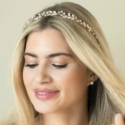 Ivory & Co Bridesmaid Gifts | Bride Gifts*Ivory and Co Bohemia Gold Delicate Pearl and Crystal Hair Vine