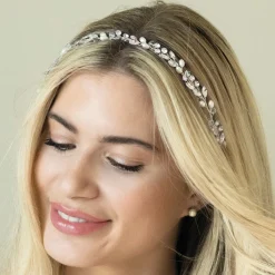 Ivory & Co Bride Gifts | Bridesmaid Gifts*Ivory and Co Bohemia Silver Delicate Pearl and Crystal Hair Vine