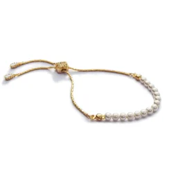 Ivory & Co Flower Girl Gifts | Bridesmaid Gifts*Ivory and Co Carlisle Gold Pearl Toggle Bracelet