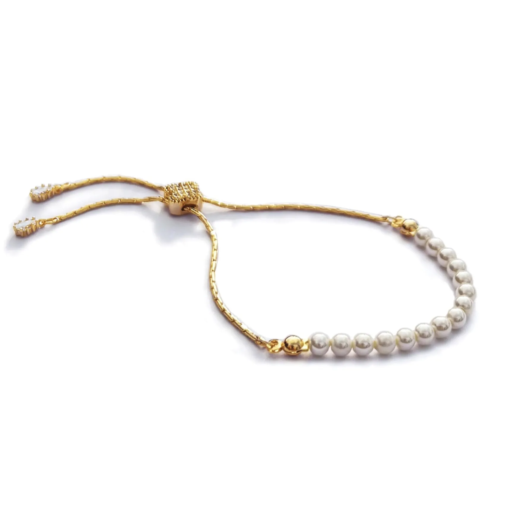 Ivory & Co Flower Girl Gifts | Bridesmaid Gifts*Ivory and Co Carlisle Gold Pearl Toggle Bracelet
