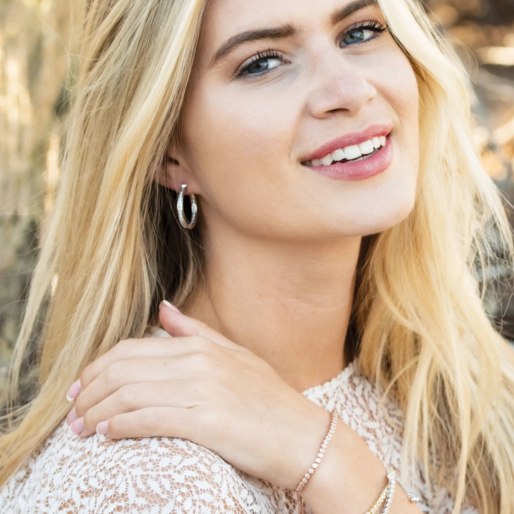 Ivory & Co Silver Prom Jewellery | Prom Earrings*Ivory and Co Copenhagen Silver Crystal Hoop Earrings