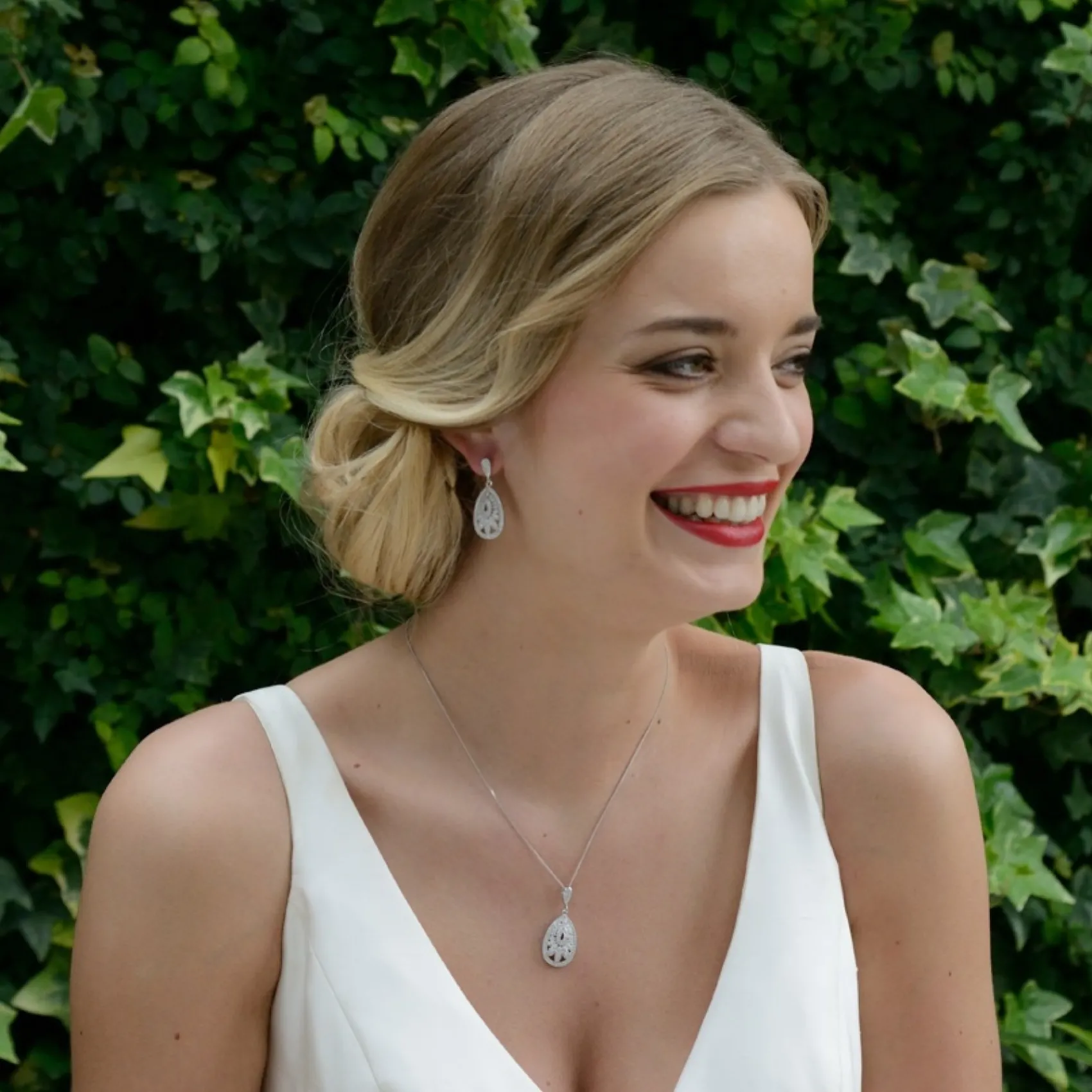 Ivory & Co Silver Prom Jewellery | Prom Earrings*Ivory and Co Cosmopolitan Vintage Crystal Drop Wedding Earrings